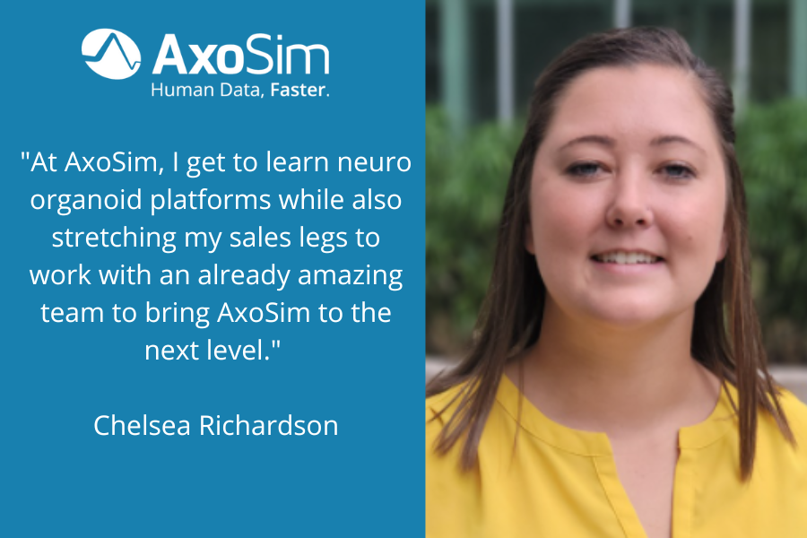 SimChat | Meet AxoSim’s New Sales Manager | Chelsea Richardson Featured Image