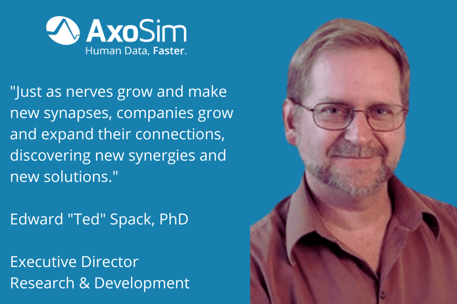 AxoSim Welcomes Edward “Ted” Spack as its Executive Director of Research & Development Featured Image