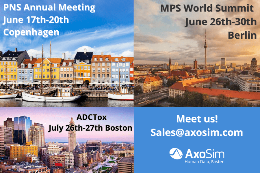 Meet AxoSim | Summer 2023 Conference Schedule Featured Image