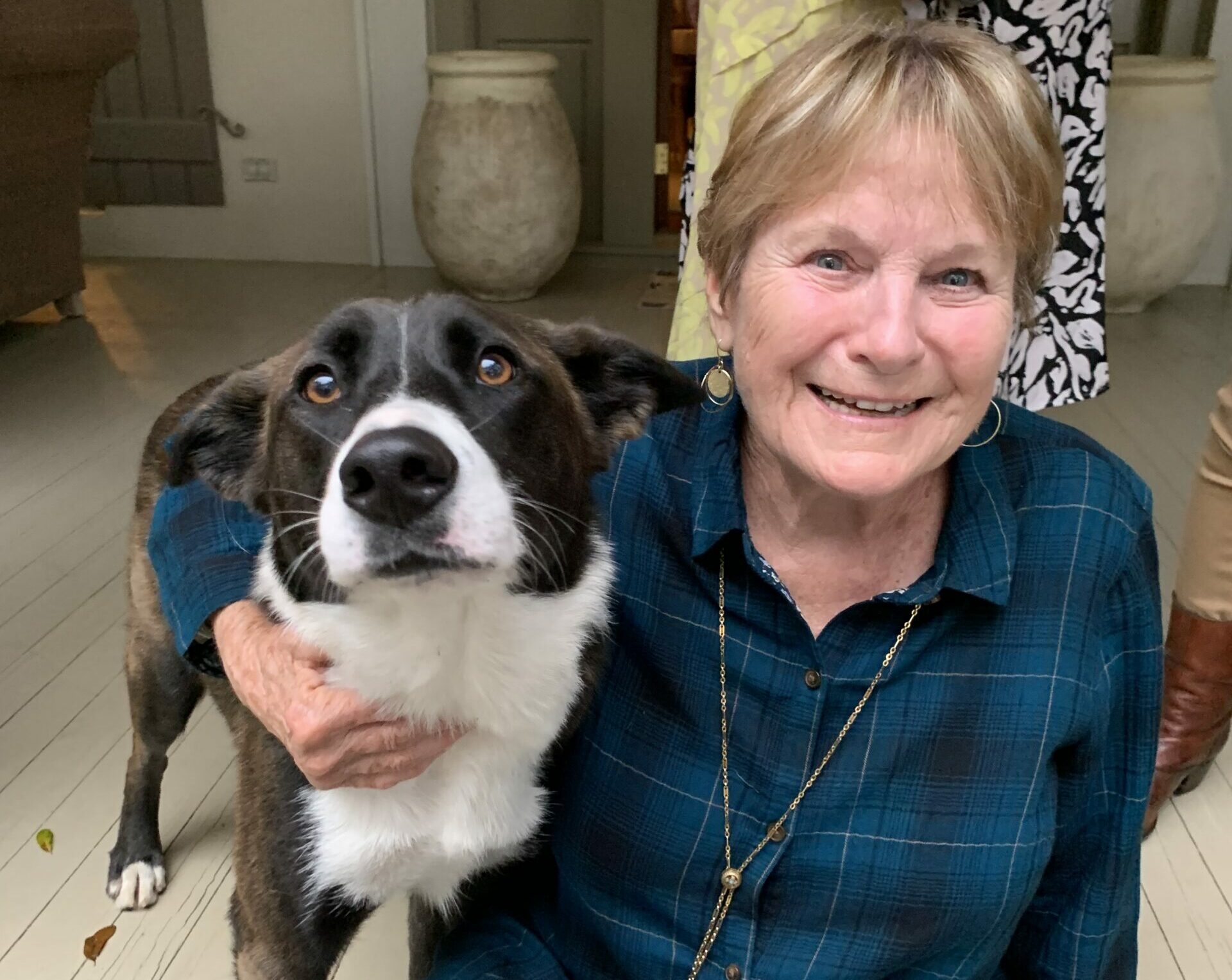 Megan Terral's grandmother Roma with her dog Joey